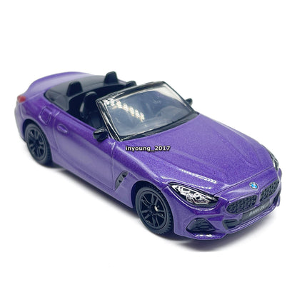 1/57 BMW Z4 M40i Model Car Diecast Toy Cars Friction Powered for Boys Purple