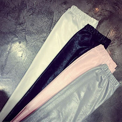 Women Pant Slim Snake Skin Type Leggings Faux Leather Streetwear Legwear Casual