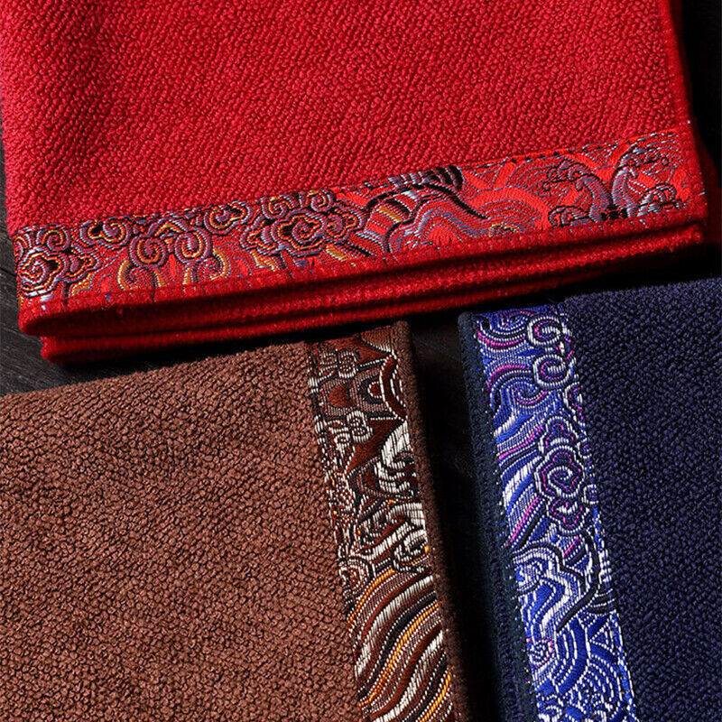 Chinese Tea Towel Square Cotton Linen Water Absorbent Tea Accessories On Sales