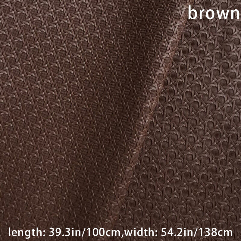 100cm Weaving Pattern Faux Leather Fabric Cloth F DIY Sofa Cover Bag Upholstery