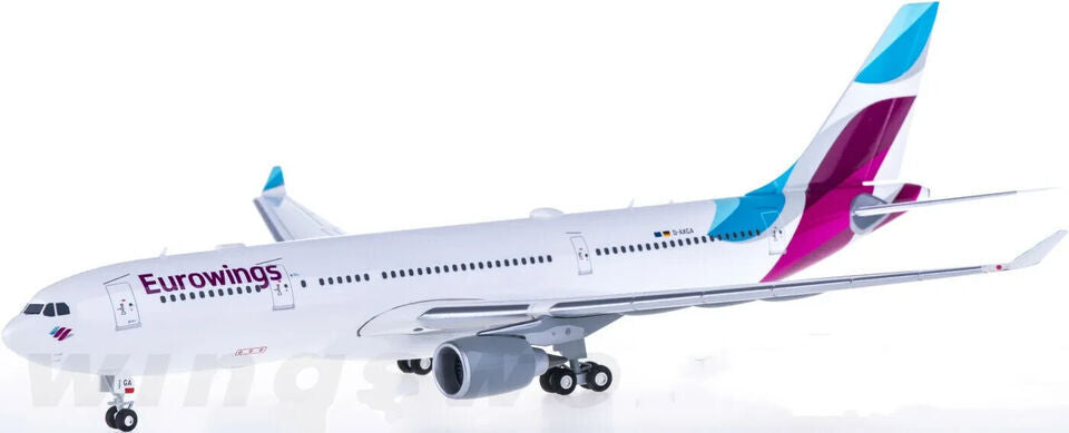 1:200 30CM Herpa Eurowings AIRBUS A330-200 Passenger Airplane ABS Plastic Model