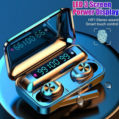 Waterproof Bluetooth 5.0 Earbuds Stereo Sport Wireless Headphones in Ear Headset