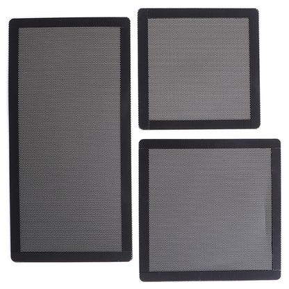 PC Case Dust Filter Mesh Black PVC Cooling Fan Computer Guard Cover Horn Net Kit