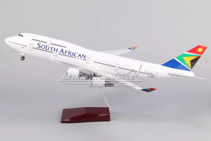 47CM 1:150 SOUTH AFRICAN BOEING 747-400 Airplane Landing Gear Resin Plane Model