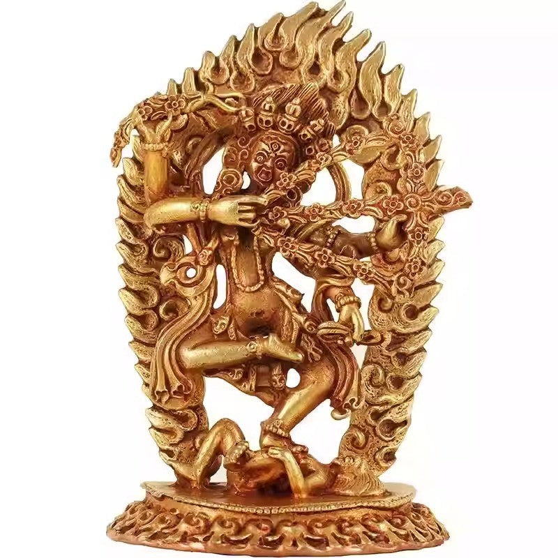 Brass Kurukulla Statue Tibetan Nepal Buddhist Master