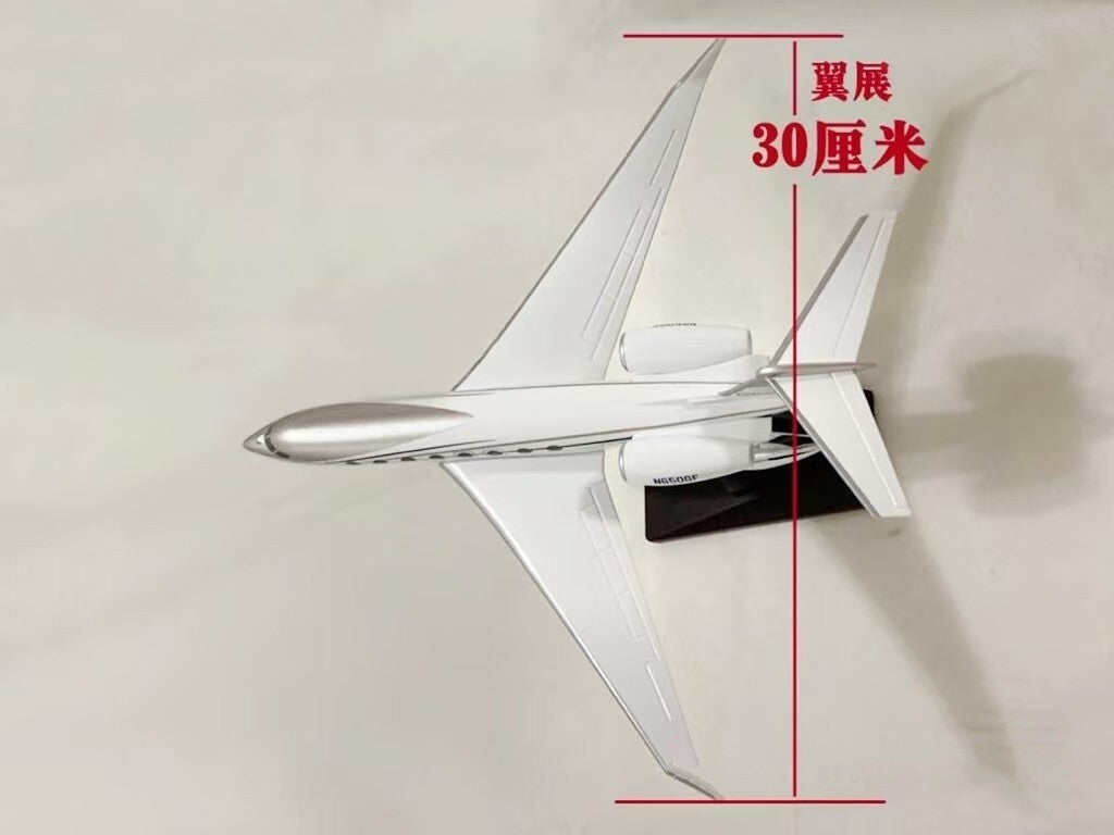 1:100 31CM Gulfstream G650ER NG50GF Business Jet Plane Resin Aircrarft Model