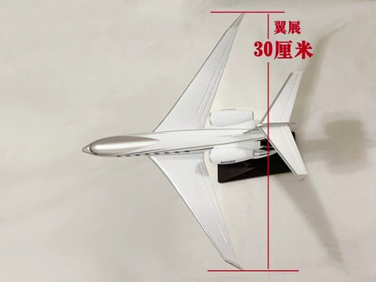 1:100 31CM Gulfstream G650ER NG50GF Business Jet Plane Resin Aircrarft Model
