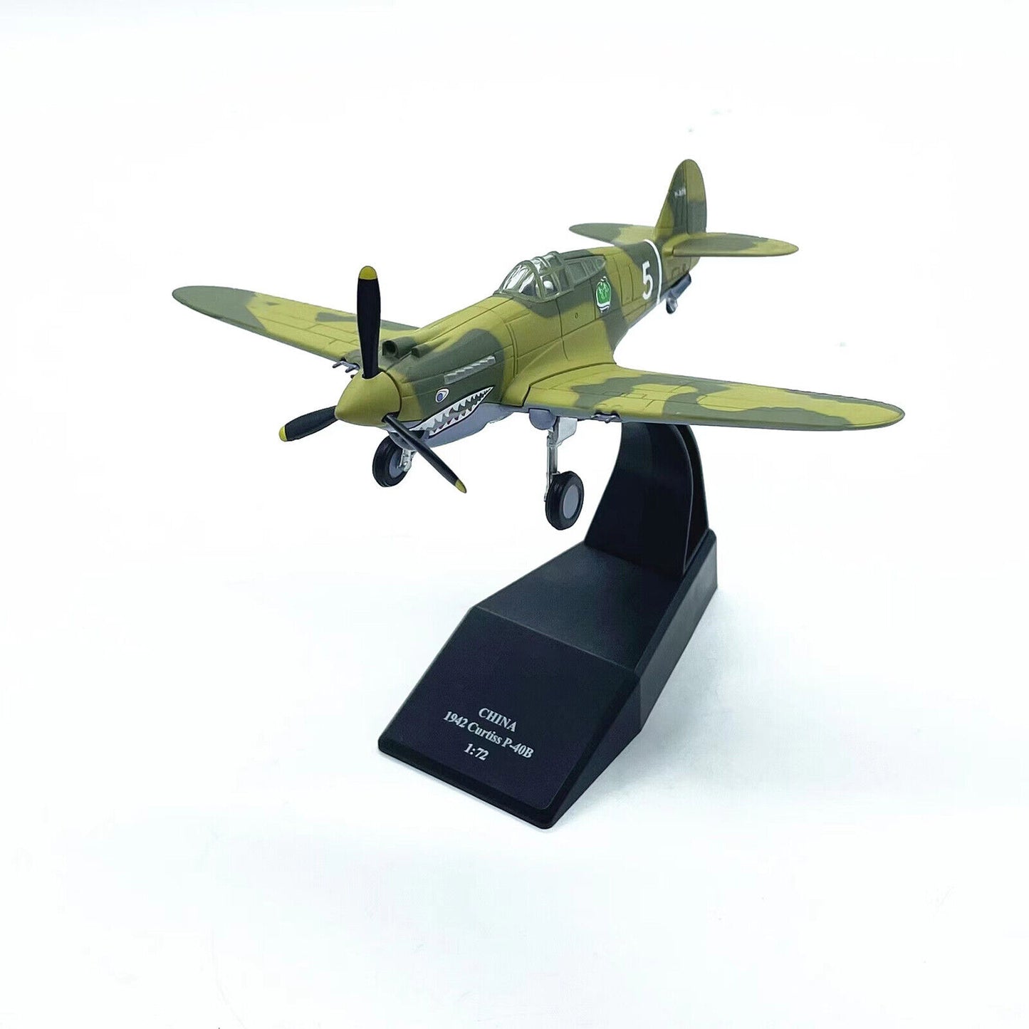 1:72 American P40 Flying Tigers Fighter WWII Military Aircraft Model Simulation