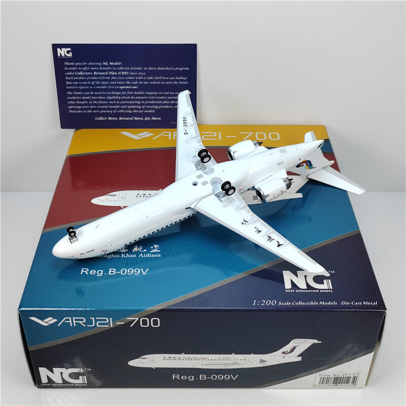 1:200 NG Model Genghis Khan Airlines ARJ21-700 Airplane Diecast Aircraft Model