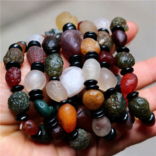 Wholesale!10X Beautiful Natural China Desert Gobi Agate Stone Prayer Bracelet