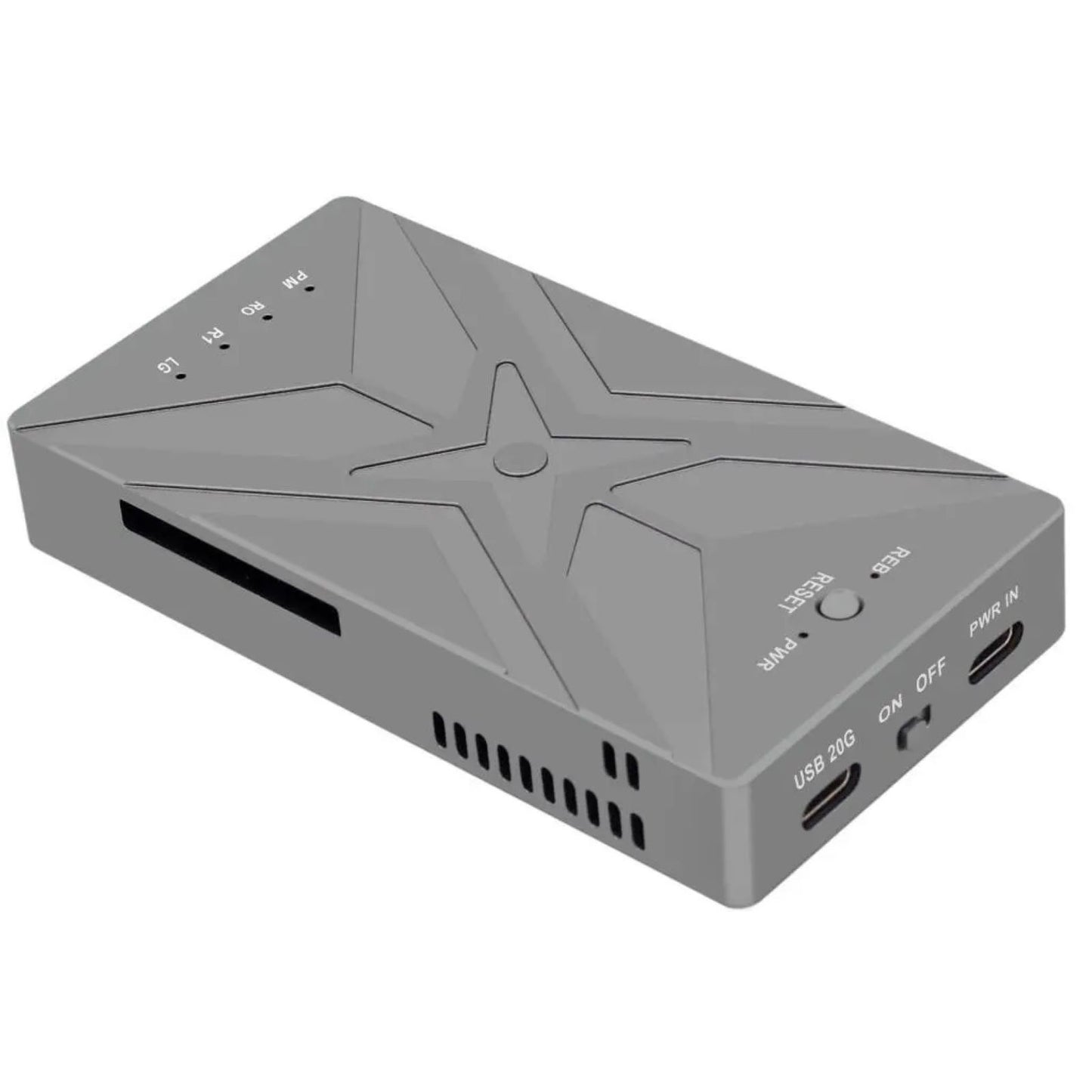 1 PC RAID Dual Bay M.2 NVME SSD Case 20Gbps Hard Disk Enclosure Accessories