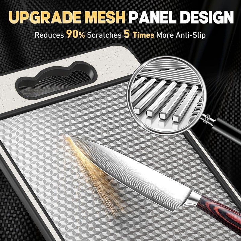 Titanium Cutting Board Double-Sided Titanium Chopping Boards for Kitchen Camping