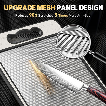Titanium Cutting Board Double-Sided Titanium Chopping Boards for Kitchen Camping