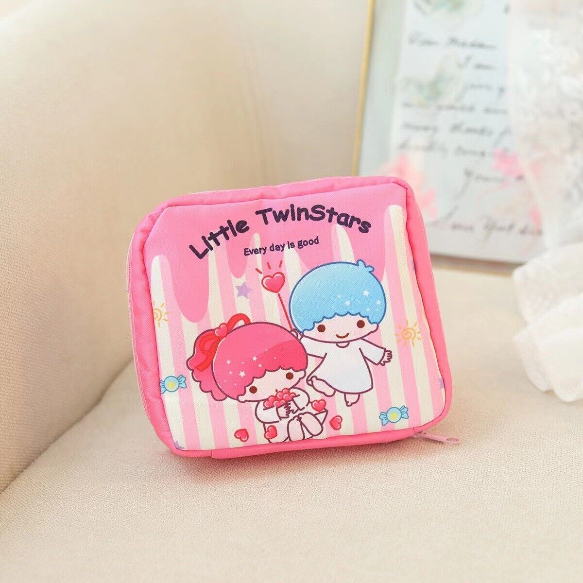 Girls' Portable Cute Jewelry Storage Bag Sanitary Cotton Storage Bag