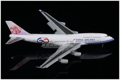 1:400 JC Wings CHINA AIRLINES BOEING 747-400 Airplane Flap Down Diecast Model