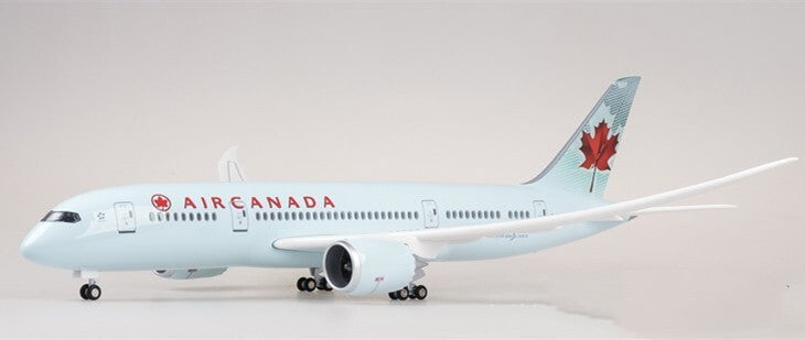 1:130 43CM AIR CANADA BOEING 787 Passenger Airplane Landing Gear Resin Model