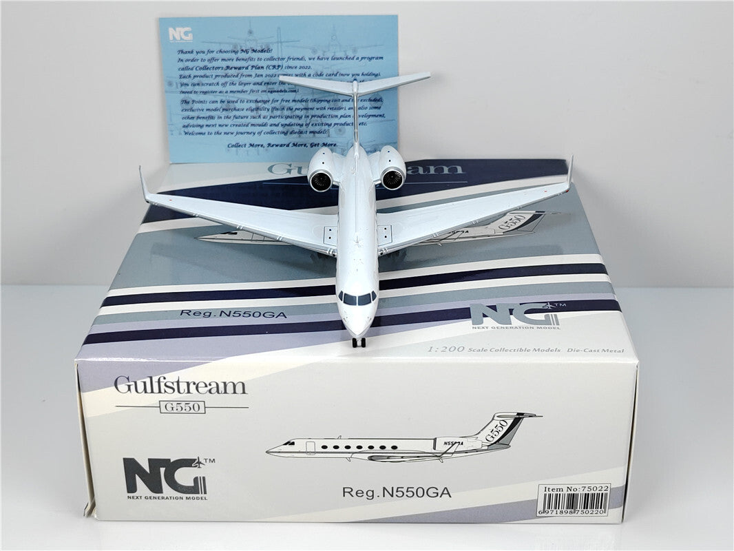 1:200 NG Model Gulfstream G550 Passenger Airplane Diecast Aircraft Model
