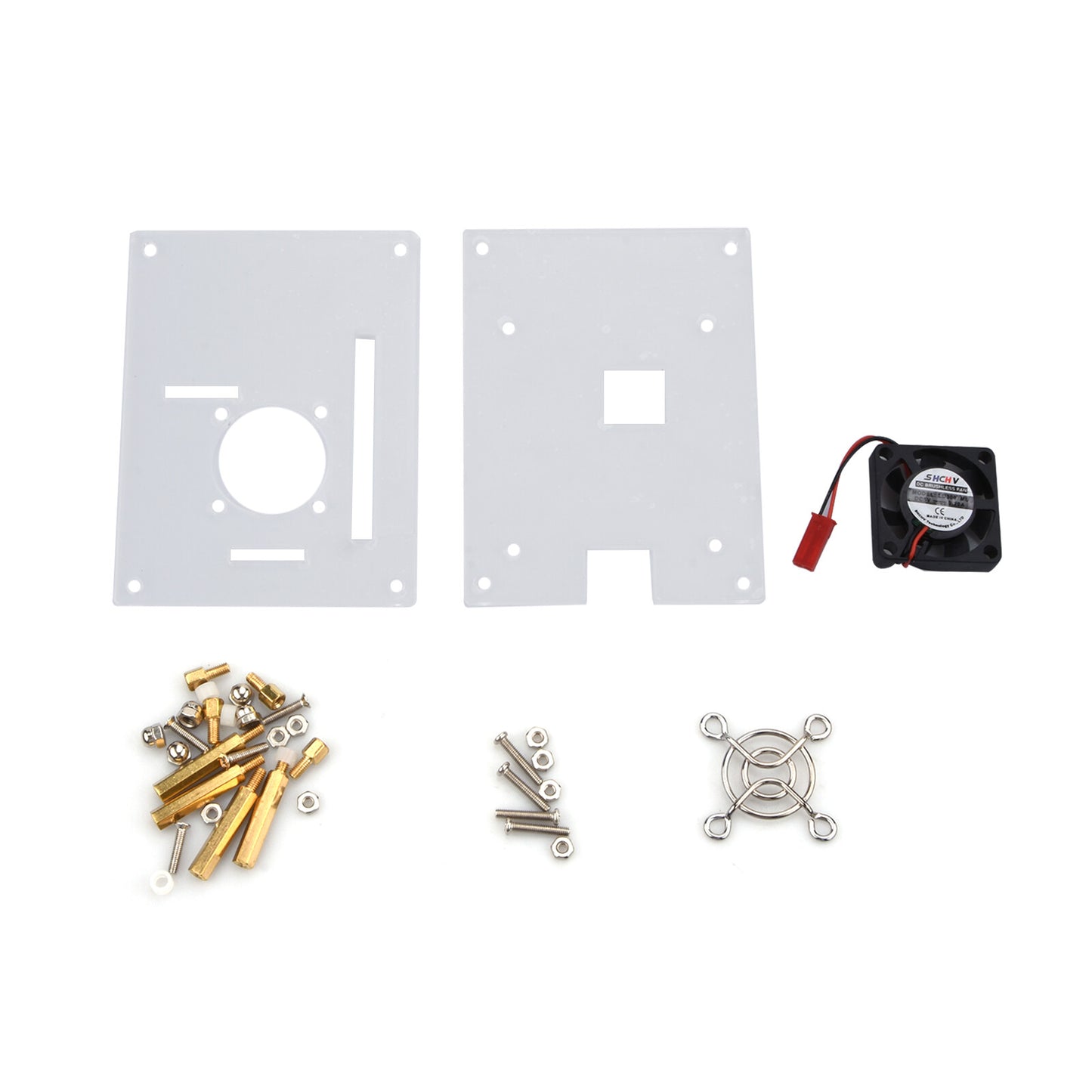 Arcylic Clear Case Box Enclosure Fan Heatsink For Raspberry Pi 3/2 Model B/B+ A