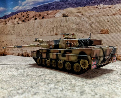 1:72 Panzerkampf leopard 2A6 German Main Battle Tanks Plastic Diecast Model