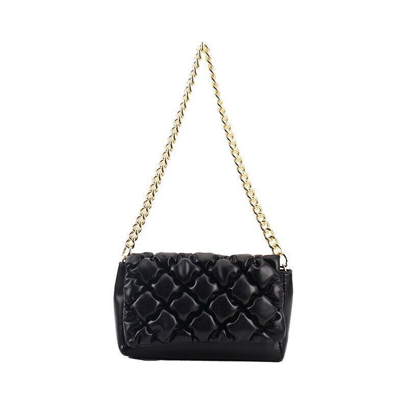 2022 Shoulder Bags Woman Leather Brand Handbag Gold Woman Shoulder Bag