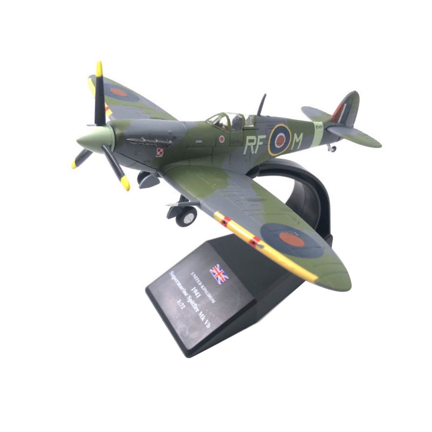 1/72 Spitfire Fighter WWII Legendary Fighter Diecast Airplane Model Collection