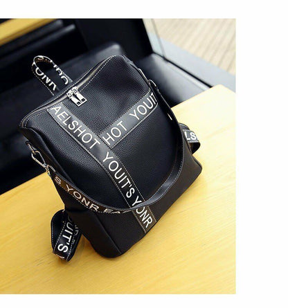 Female School Bag Girl's Backpack Casual Letter Travel Backpack Daily Campus Bag