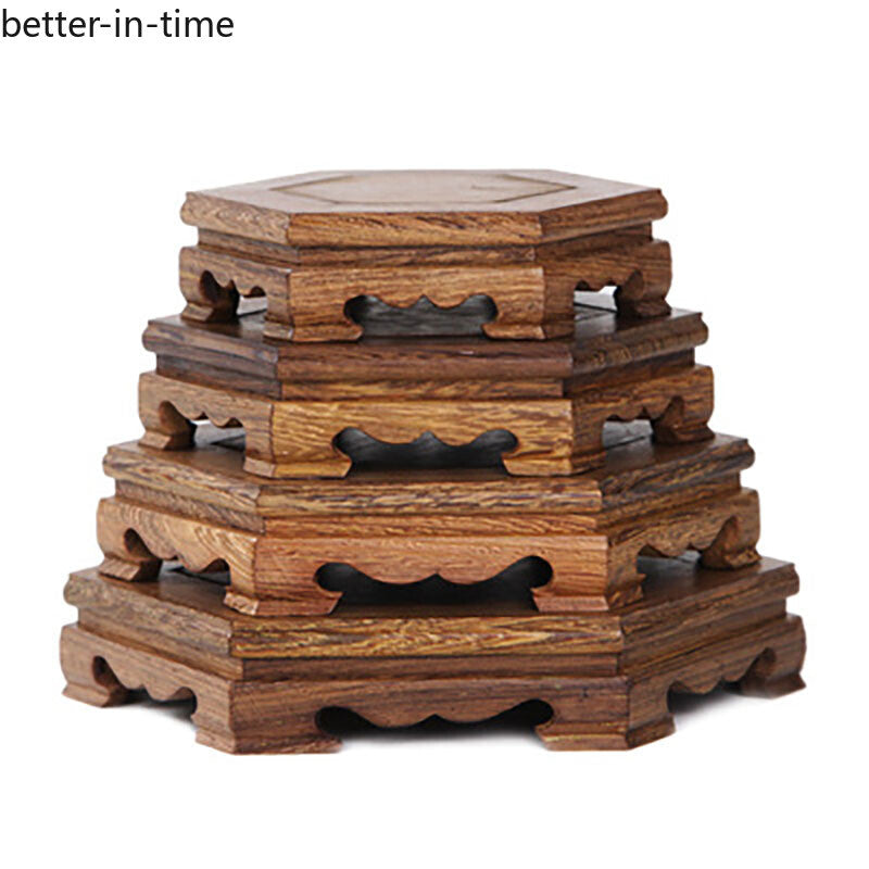 Tea Set Base Mahogany Chicken Wing Wood Base Flower Bonsai Wood Bracket