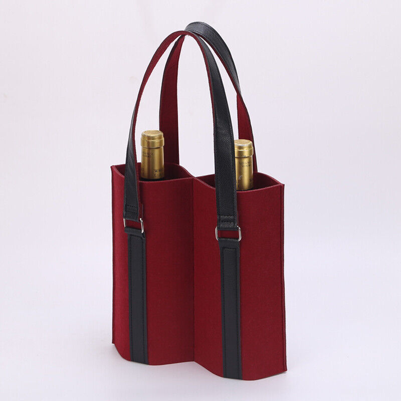 Wine/beer Bag Felt Beer Wine Protective Handbag Storage Bag Portable Carrier