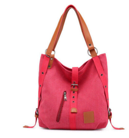 Canvas Women Shoulder Bags Multi Women Back Pack Students School Travel Bags
