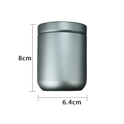 Aluminum Alloy Sealed Pill Case Container Tea Box Storage Bottle Cup Waterproof