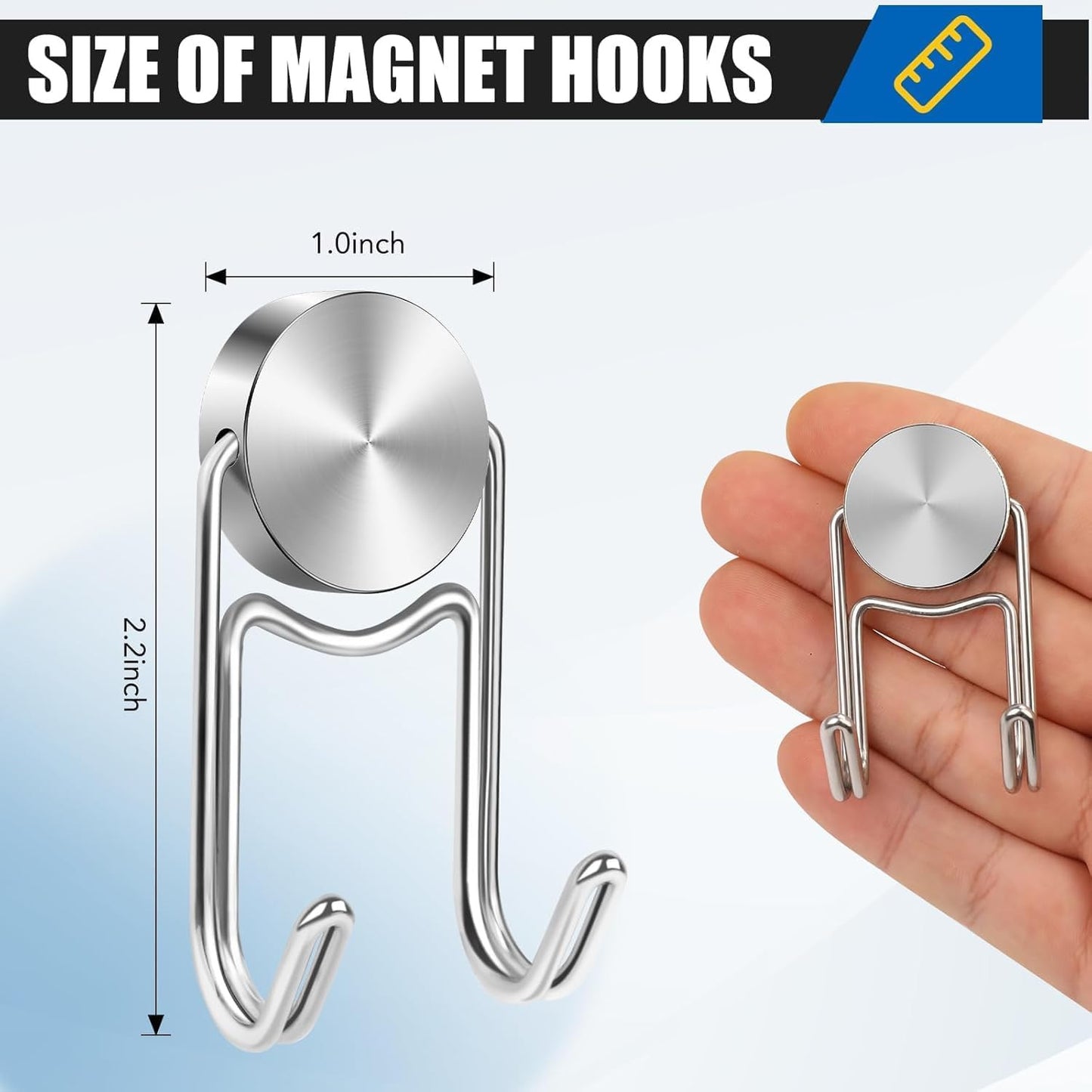 Magnet Hooks, Swivel 50Lbs Magnets with Hooks, Heavy Duty Magnet Hook for Cruise