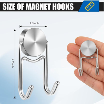 Magnet Hooks, Swivel 50Lbs Magnets with Hooks, Heavy Duty Magnet Hook for Cruise
