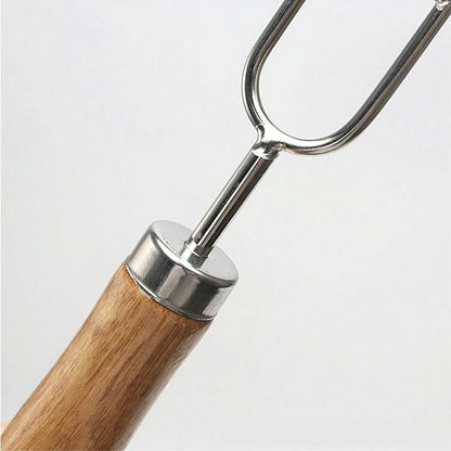 BBQ Forks 5pcs U-Shape Roasting Stainless Steel Barbeque Skewers Outdoor Cooking