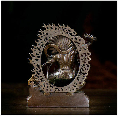 4"Tibetan Buddhist Pure Copper Vajrapani Bodhisattva Buddha Statues