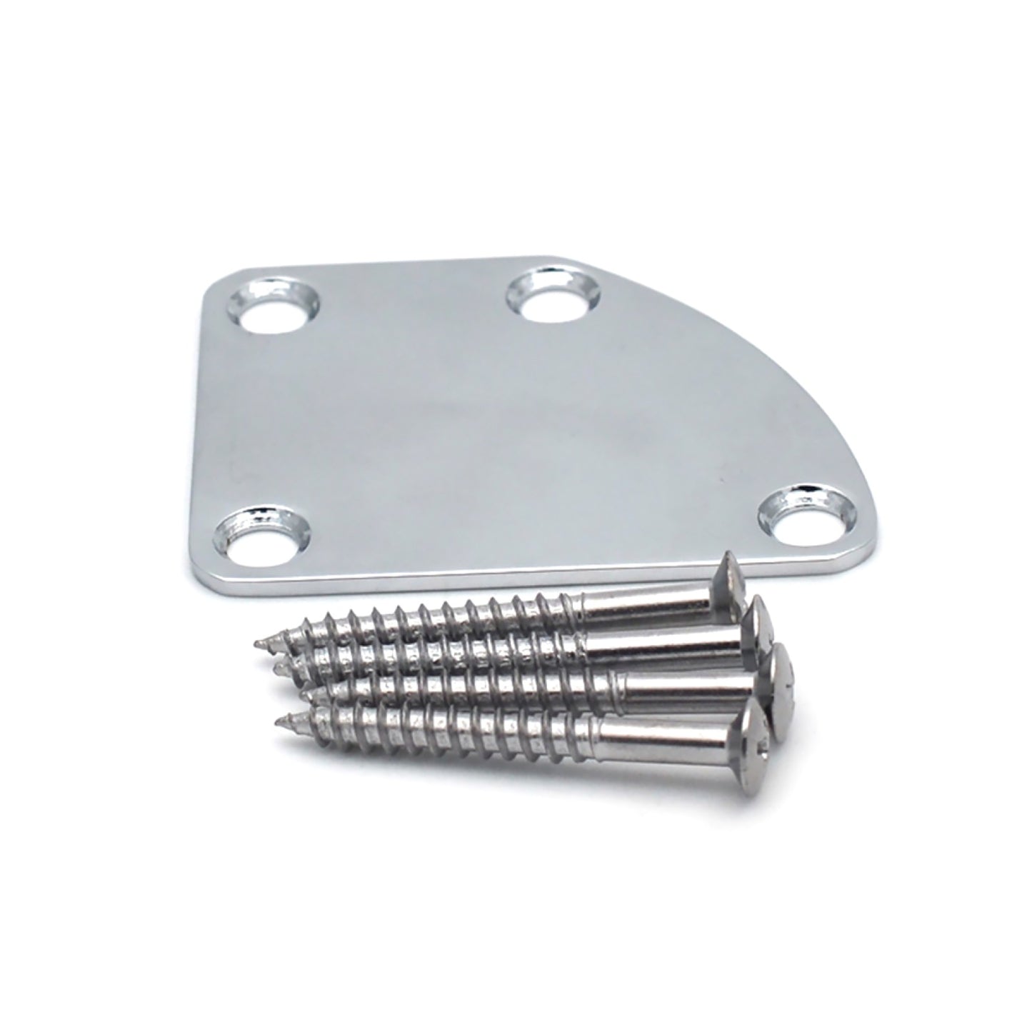 Silver Electric Guitar Neck Plate Cutaway Neck Joint Plate For Strat Tele Bass k