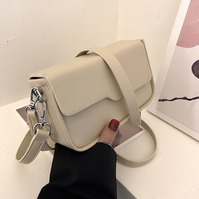 20*11*6.5CM Messenger Bag Minimalist Retro Shoulder Bag Texture Small Square Bag