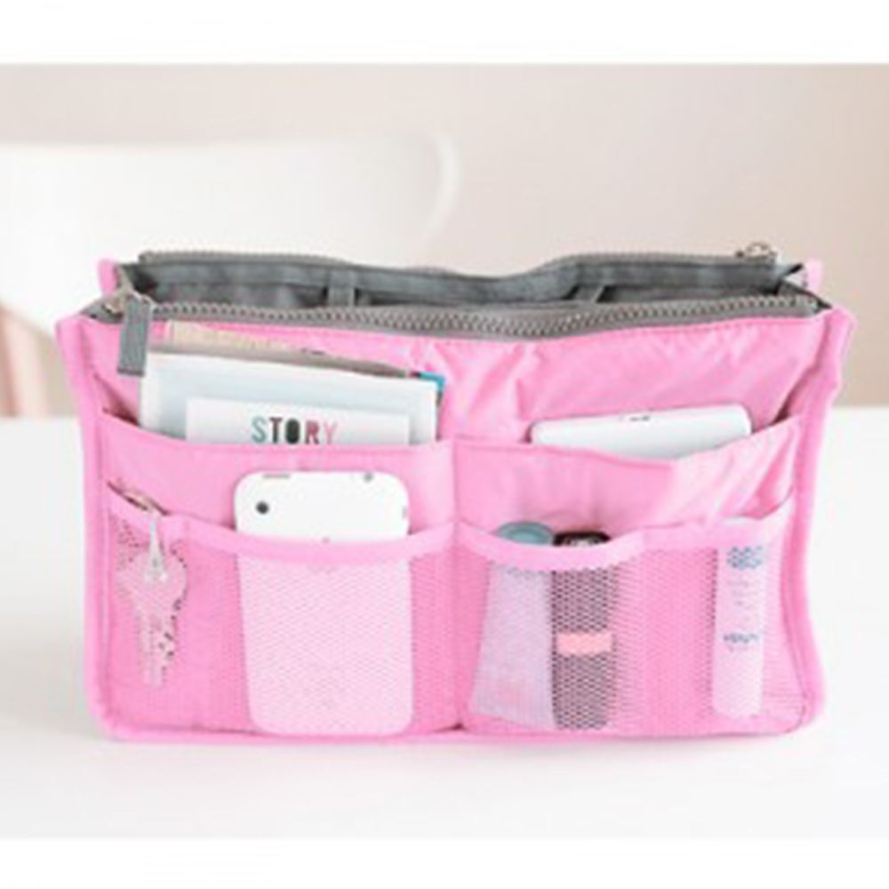 Large Cosmetic Storage Bag Nylon Travel Makeup Organizer Handbag Tote Travel Bag