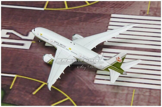 1:400 JC Wings ROYAL BRUNEI BOEING 787-8 Passenger Plane Flap Down Diecast Model