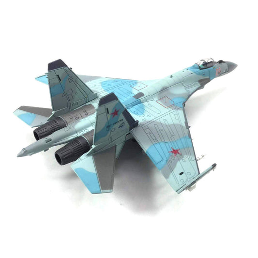 1:100 SU-27 Aircraft Model Fighter Aviation Military Scene Exhibition Model