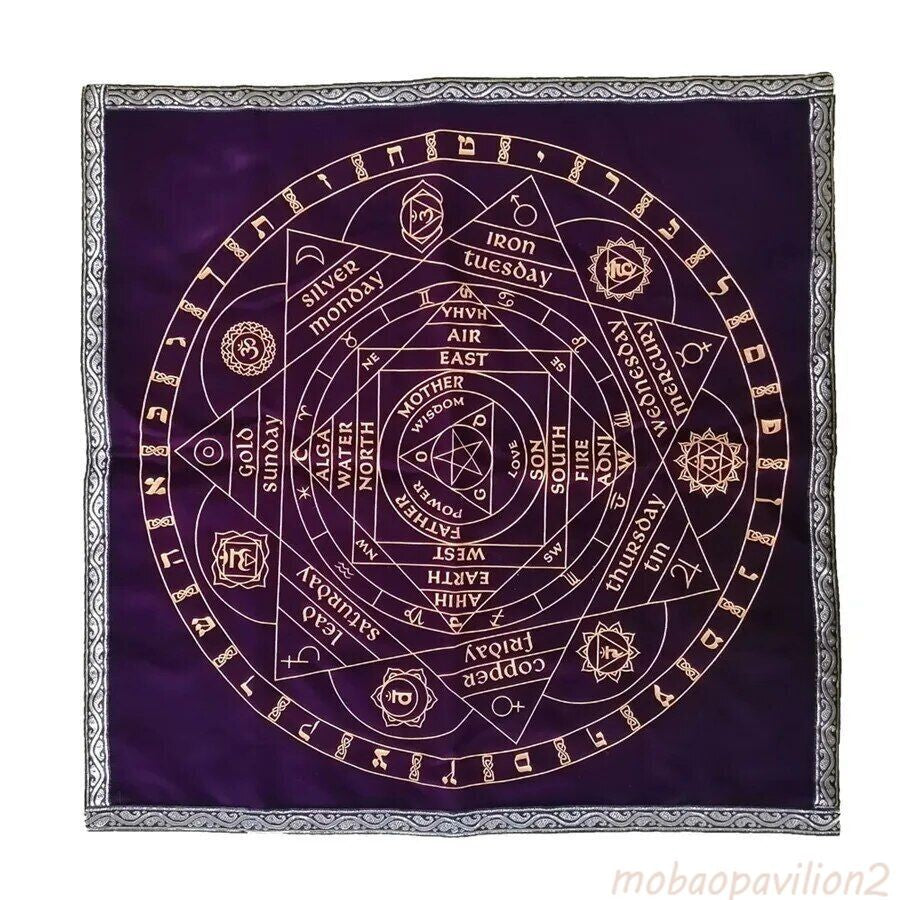 Buddha Energy Awakening Crystal Divination Wizard Tarot Metatrone's Tableclot