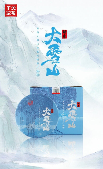 2022 Xiaguan Mengku Big Snow Mountain Big Tree Tie Bing Puerh Puer Raw Tea 357g