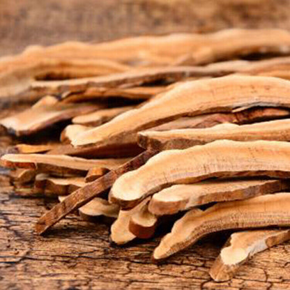 Reishi lingzhi ganoderma lucidum mushrooms dried slice thai herb tea 灵芝