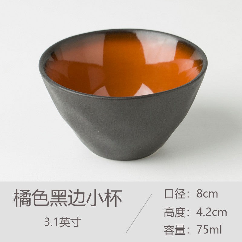 75ML Ceramic Kung Fu Tea Set Without Handle Cup Chinese Aviation Tea Cup Tea Set