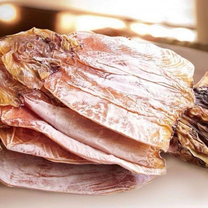 Dried squid, natural dried seafood, Chinese special food, A5 size, 500g.
