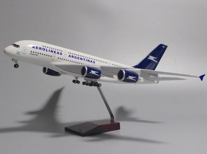 1:160 46CM AIR ALGERIE AIRBUS A380 Airplane Landing Gear Resin Aircraft Model