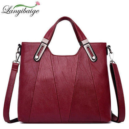 Handbag Synthetic Leather Shoulder Crossbody Bags Leisure Tote Purse 30*12*25 CM