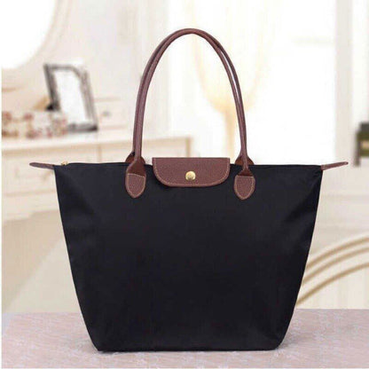 Women Shoulder Fashion Bag Large Nylon Handbag Folding Storage Bags Casual