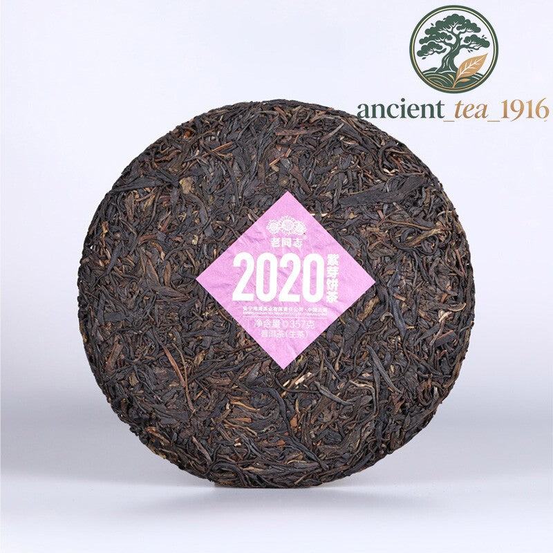 357g Yunnan Pu'er Tea Purple Bud 2020 Haiwan Comrade Puer Raw Gelanghe Old Tree