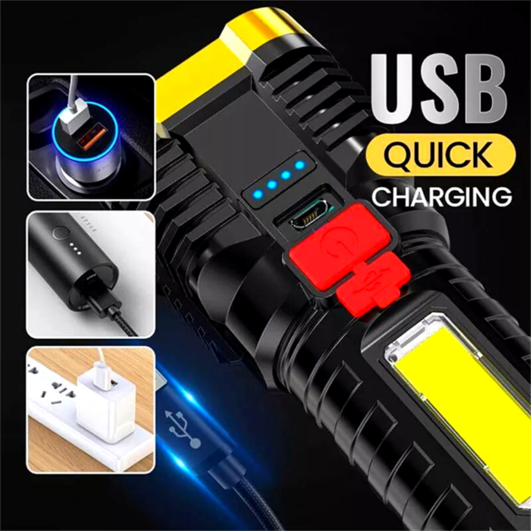 3 Lamparas Recargables 5 Led Linternas Multiuso Super Brillantes Alta Potencia