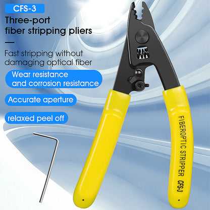 FTTH Cfs-3 Port Three Cfs-3 Optical Fiber Stripping Pliers Stripper Tool